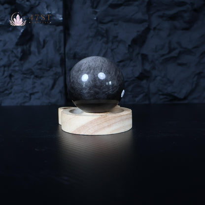 Silver Sheen Obsidian Sphere