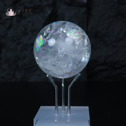 Rainbow Clear Quartz Sphere