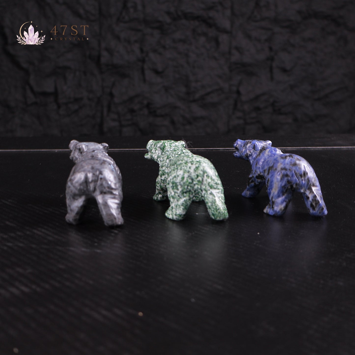 Multi-Stone Bear Carving