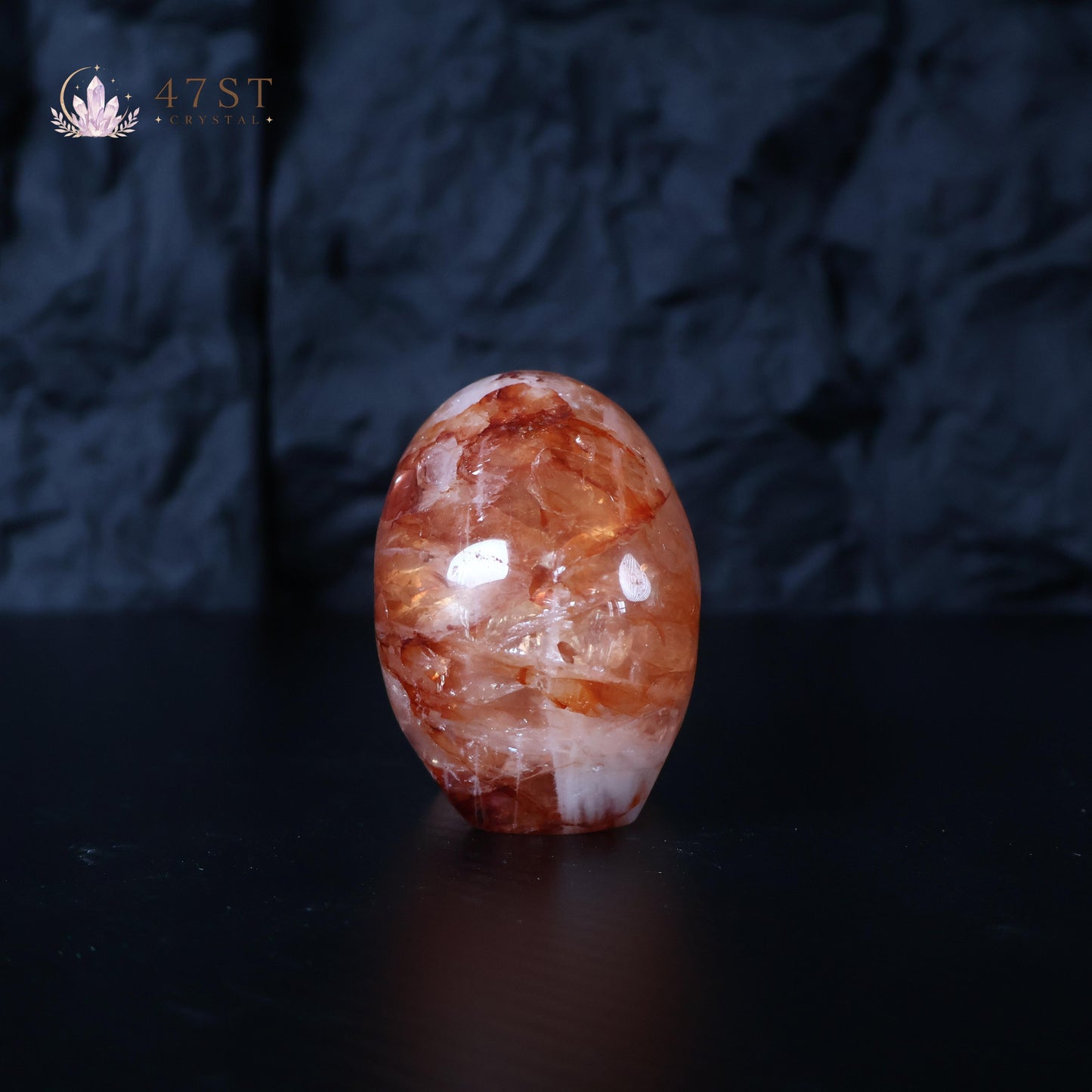 Fire Quartz Skull