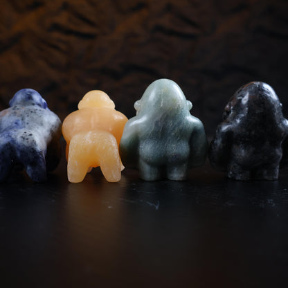 Crystal Gorilla Carvings