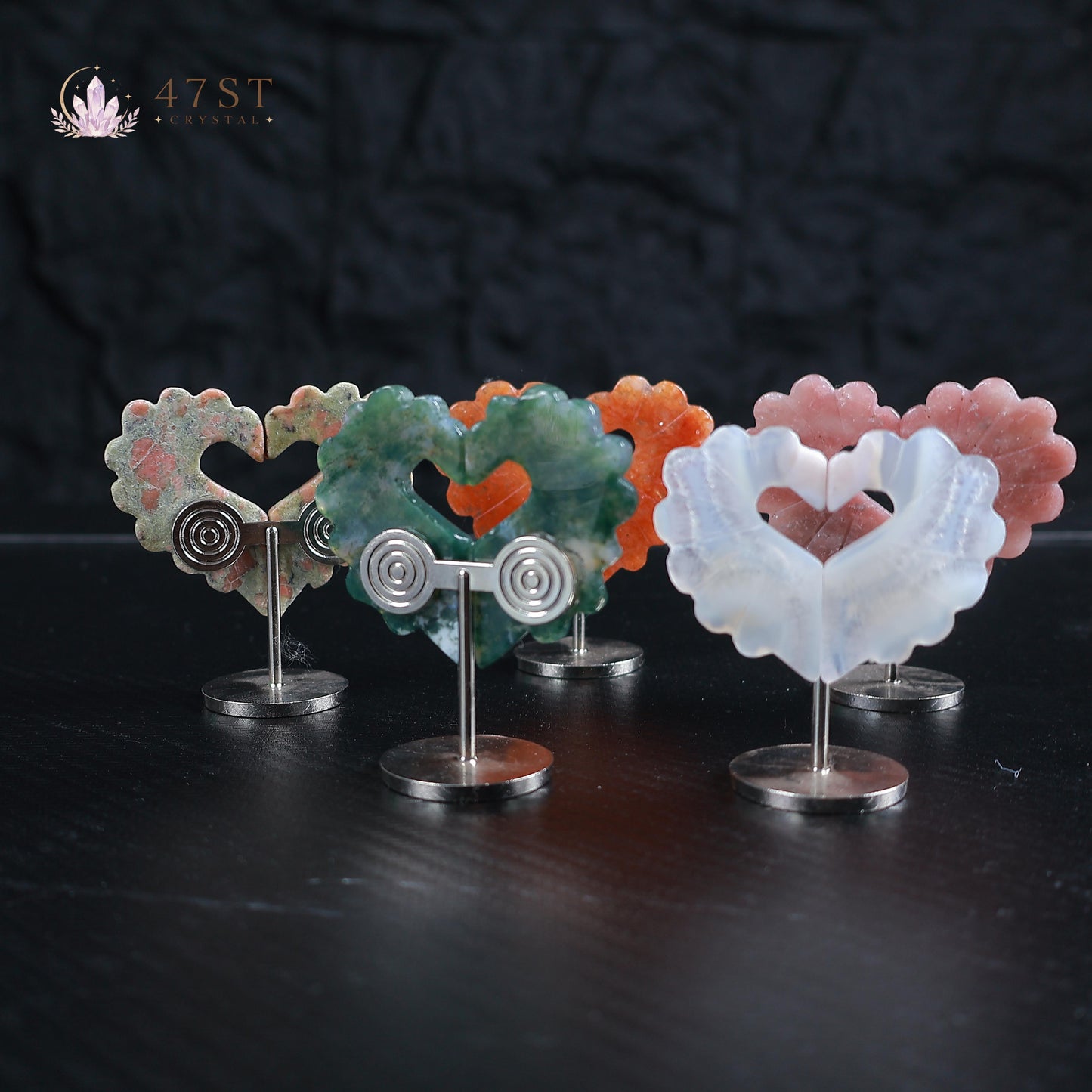 Multi-Stone Split Heart Collection