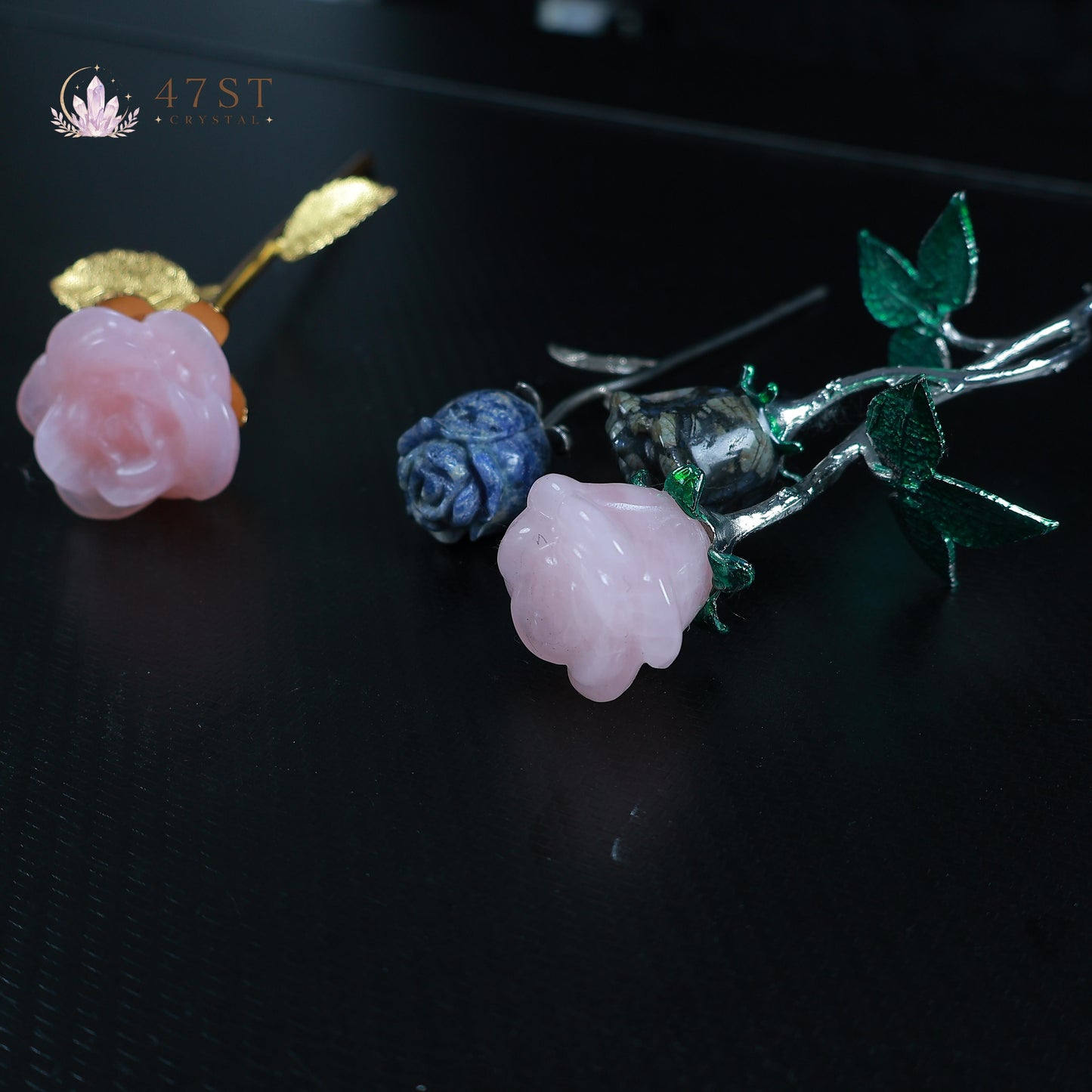 Multi-Material Crystal Rose Collection