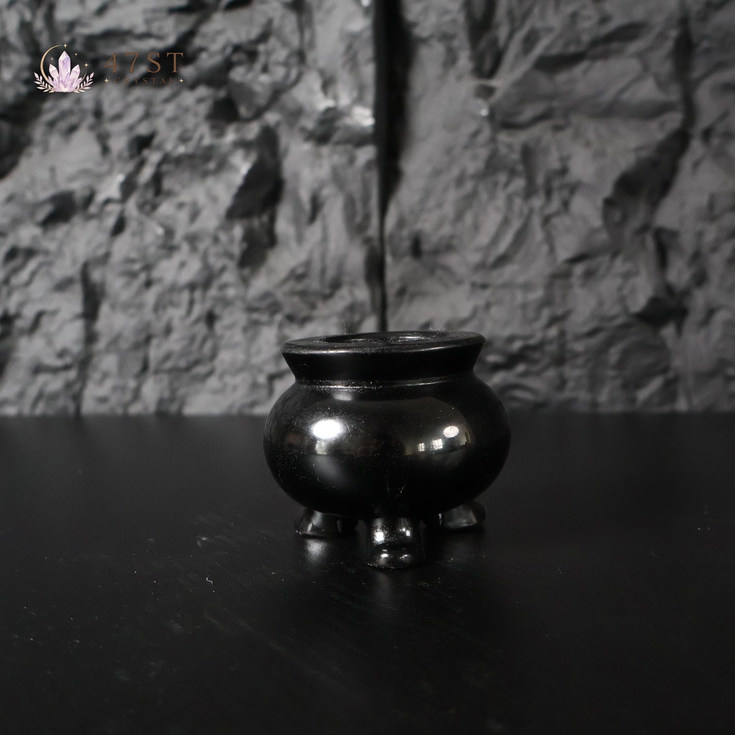 Obsidian Incense Burner