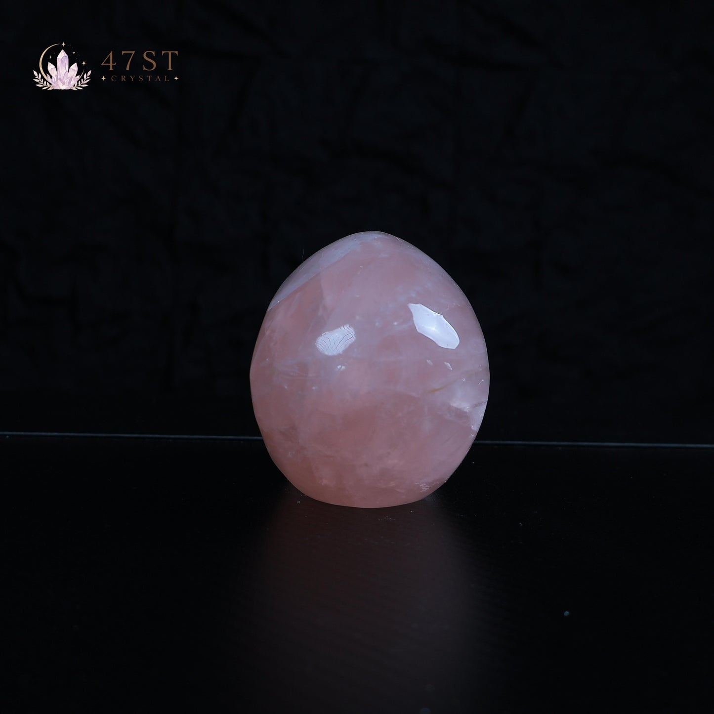 Rose Quartz Skull Carving