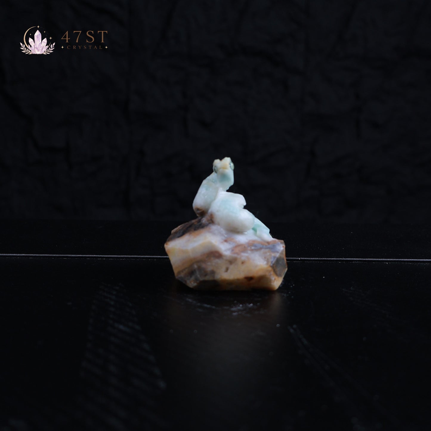 Caribbean Calcite Snake Carving
