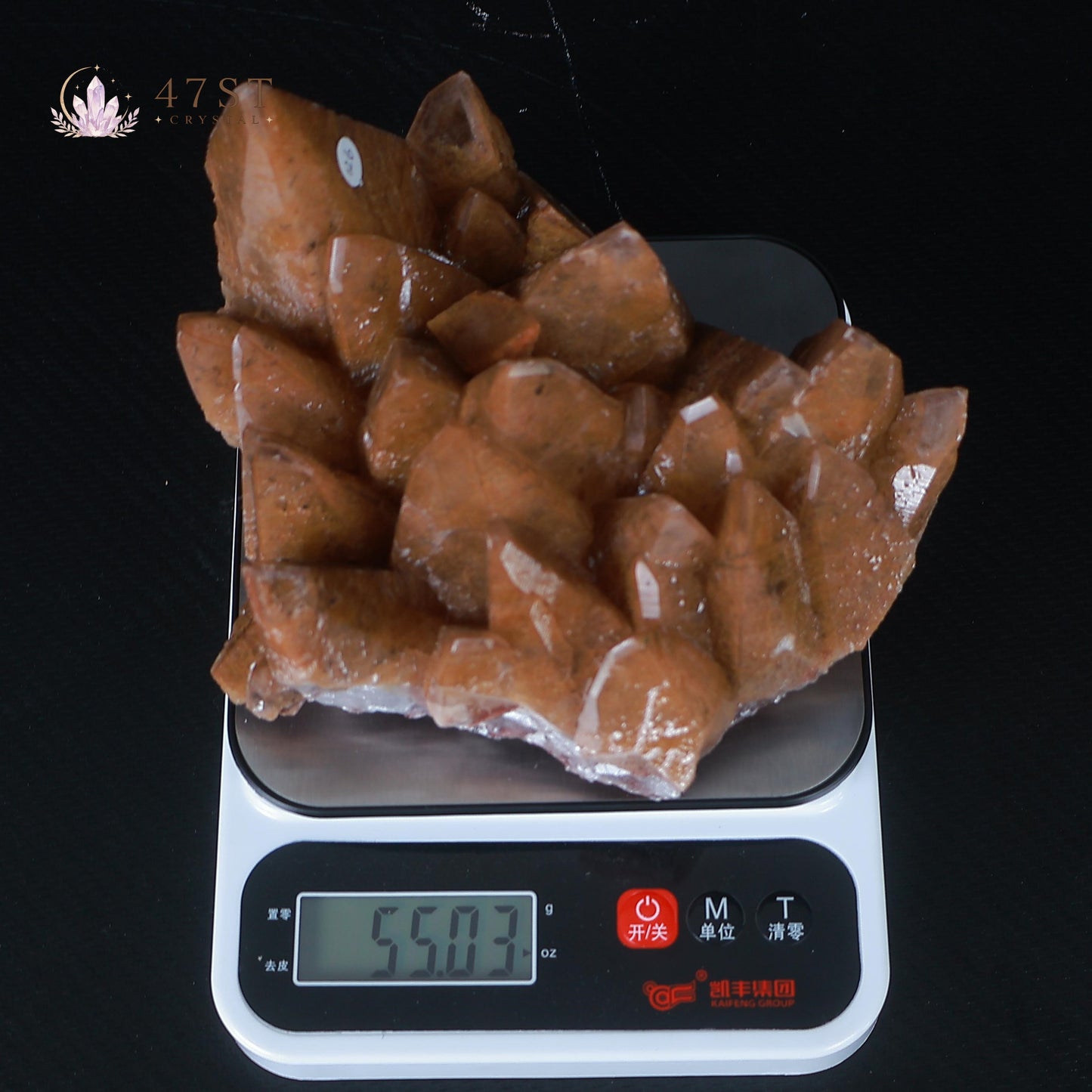 Orange Calcite Mineral Specimen