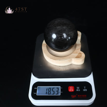 Silver Sheen Obsidian Sphere