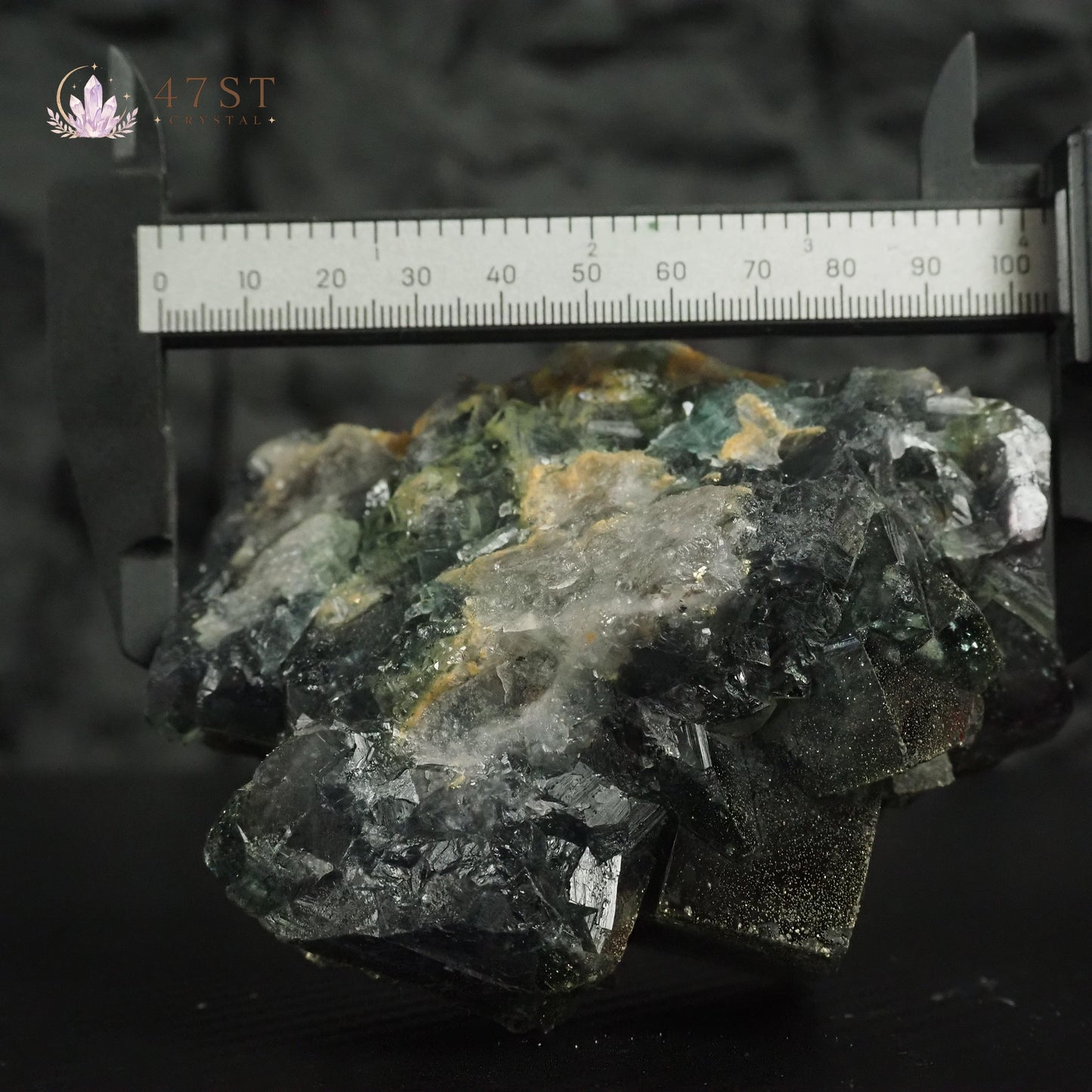 Fluorite with Chalcopyrite Mineral Specimen