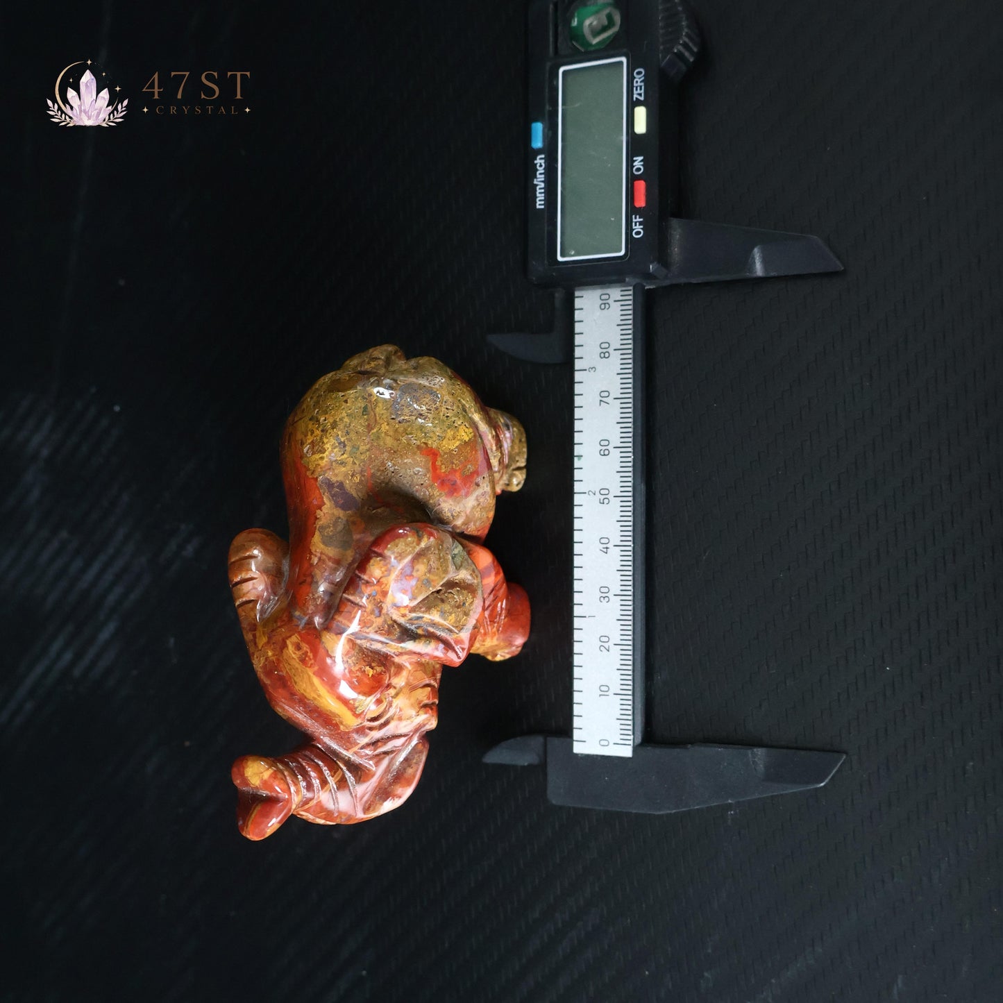 Ocean Jasper Elephant Carving
