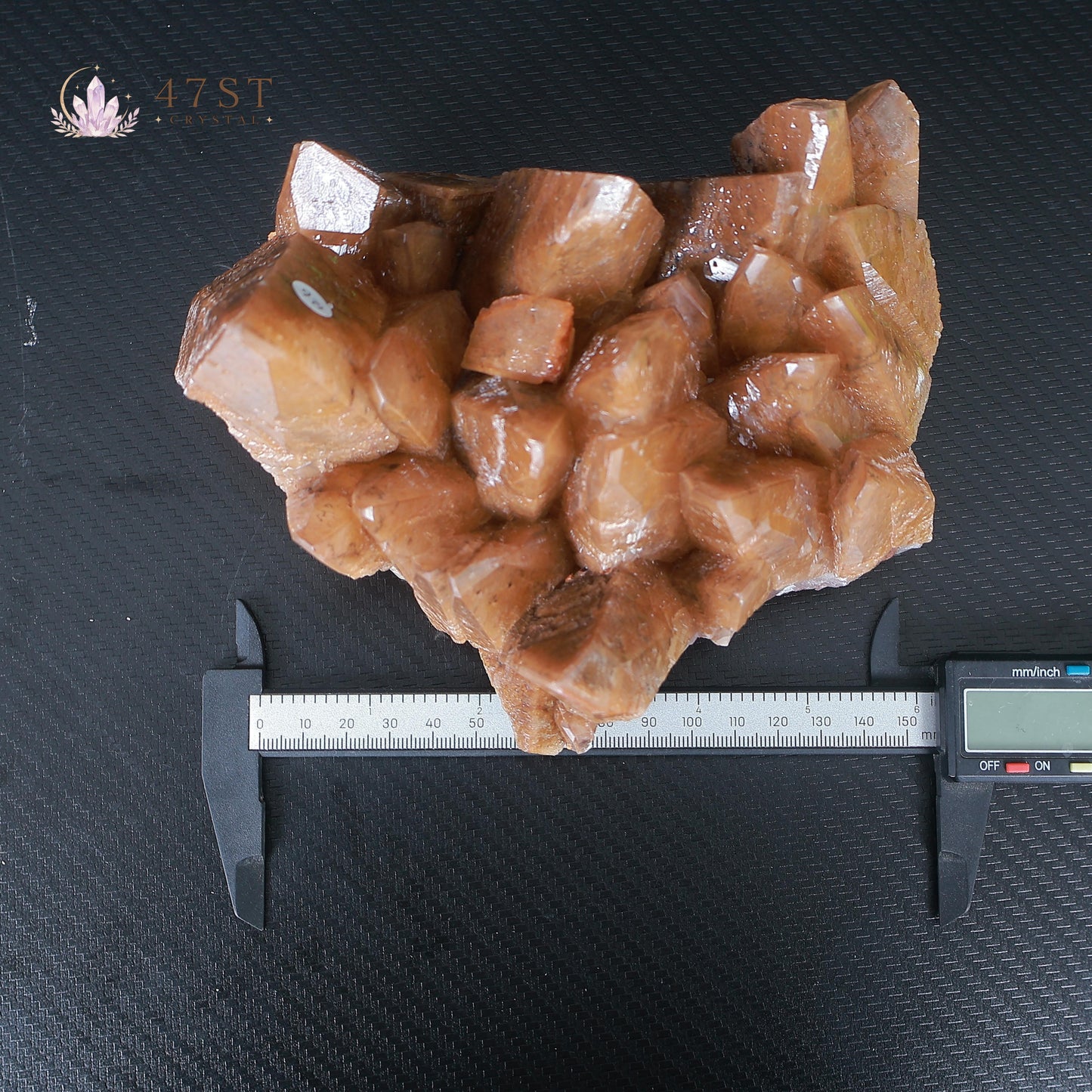 Orange Calcite Mineral Specimen