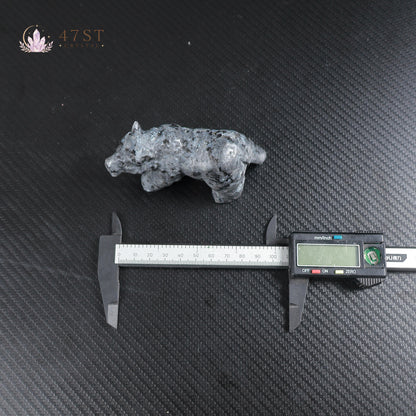Multi-Stone Bear Carving