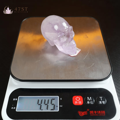 Amethyst Skull Carving