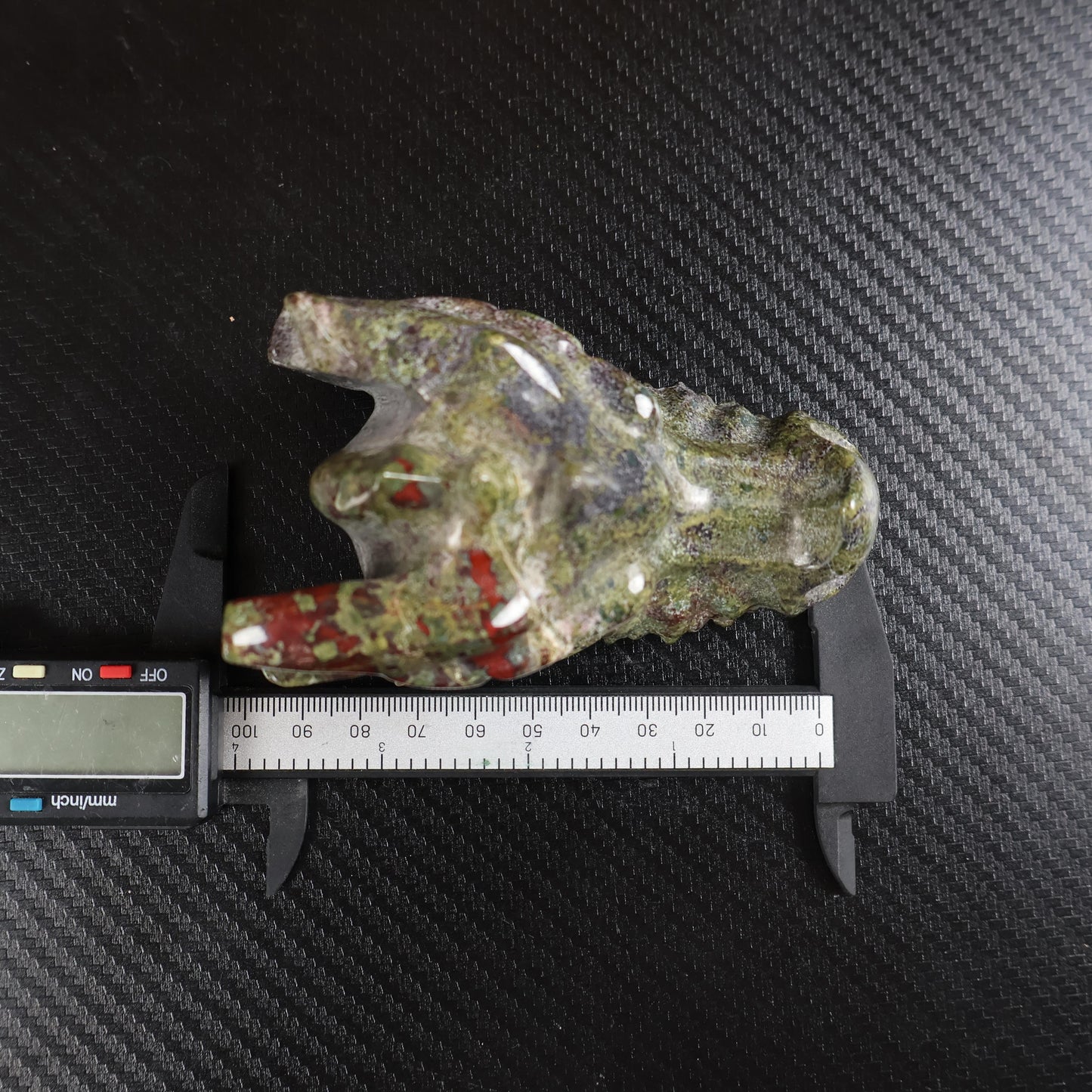 Dragon Blood Stone Dragon Head Carving