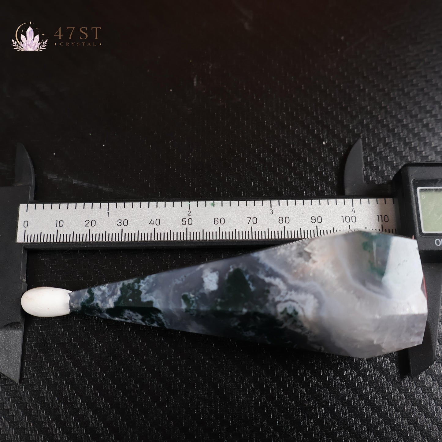 Moss Agate Diamond Carving