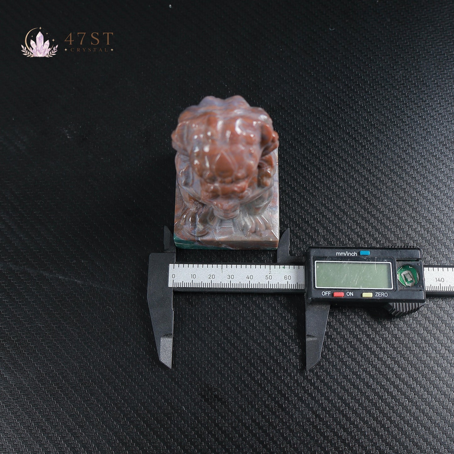 Ocean Jasper Foo Dog Seal Carving