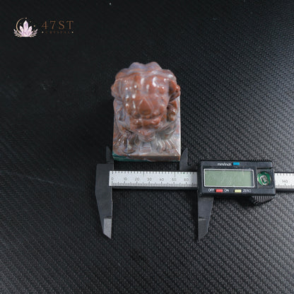 Ocean Jasper Foo Dog Seal Carving