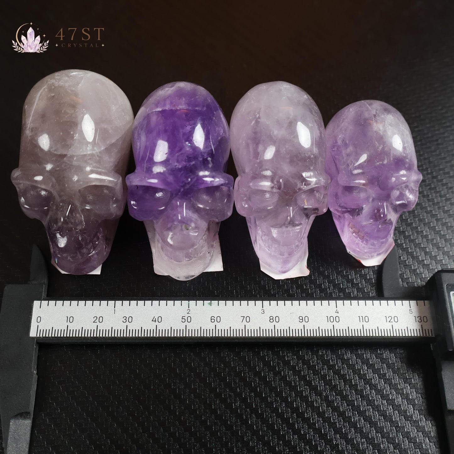 Amethyst Skull Carving