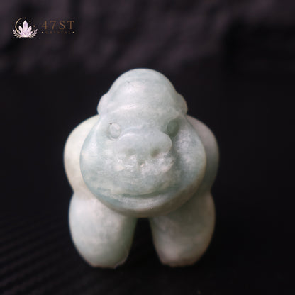 Amazonite Gorilla Carving