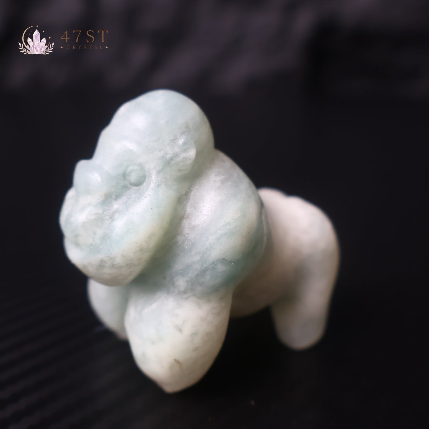 Amazonite Gorilla Carving