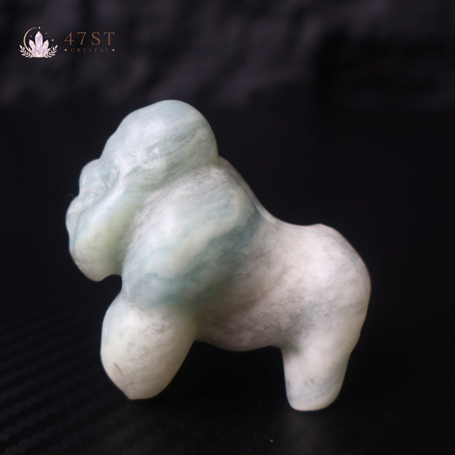 Amazonite Gorilla Carving