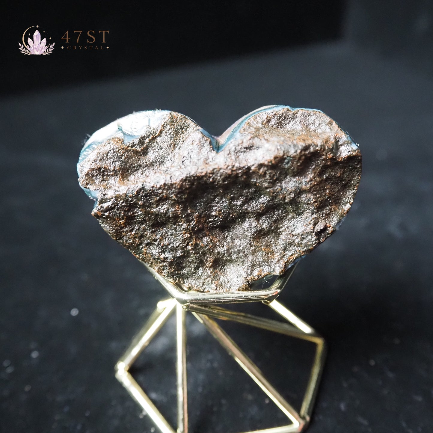 Amethyst Cluster Heart