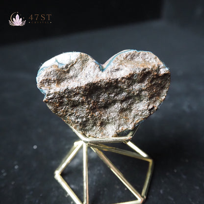 Amethyst Cluster Heart
