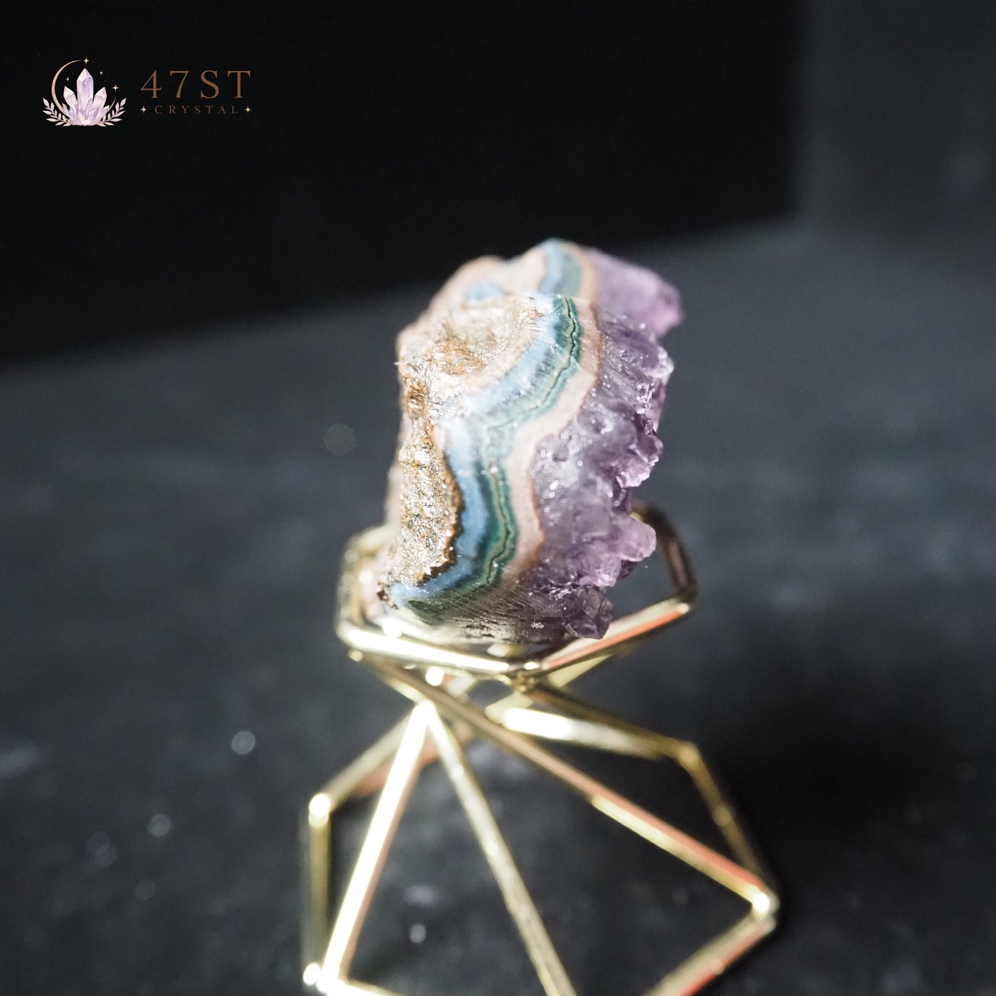 Amethyst Cluster Heart
