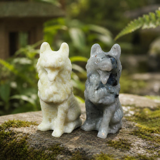 Muti-Material Wolf Carving