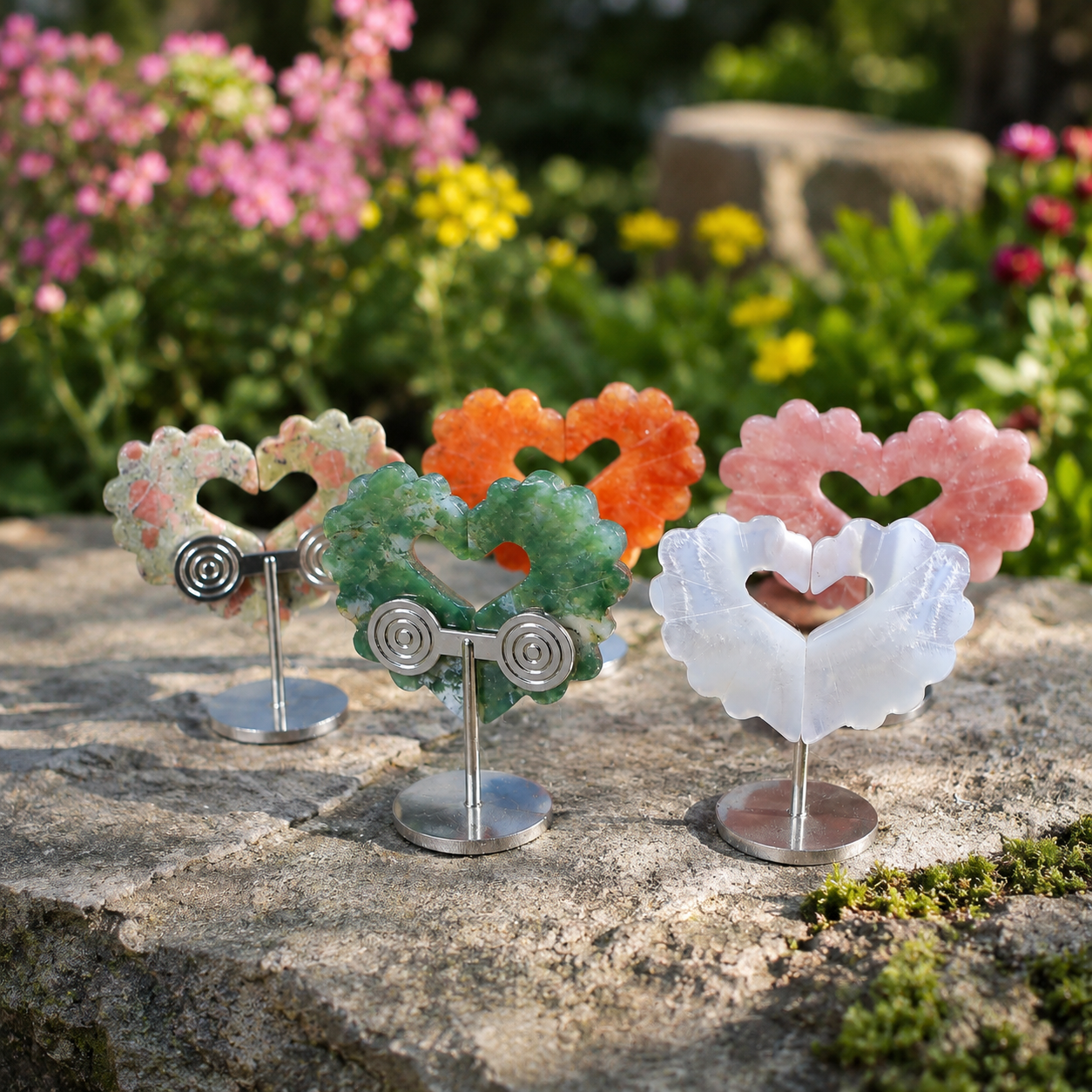 Multi-Stone Split Heart Collection