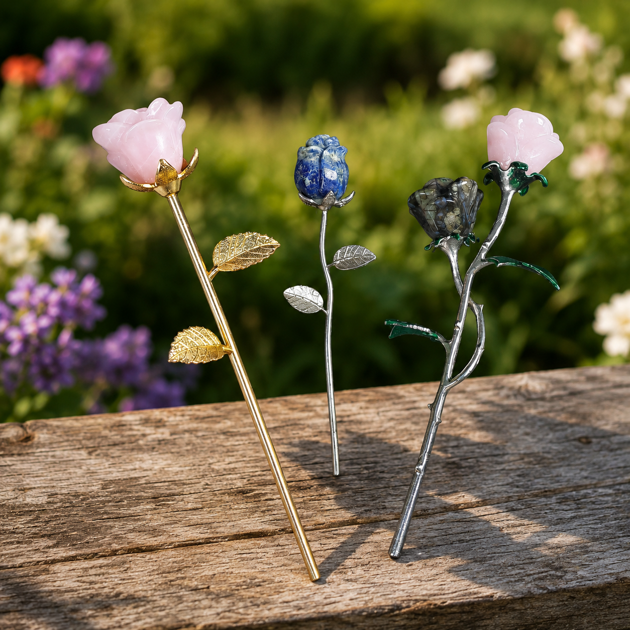 Multi-Material Crystal Rose Collection