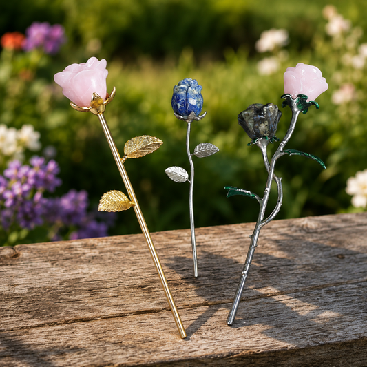 Multi-Material Crystal Rose Collection