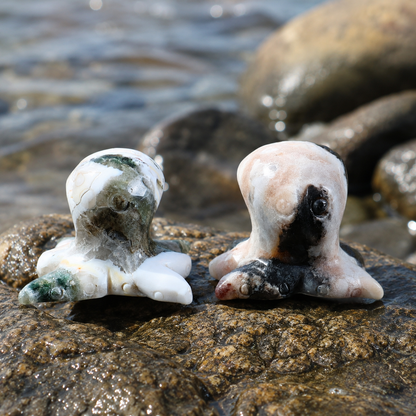 Ocean Jasper Octopus Carving
