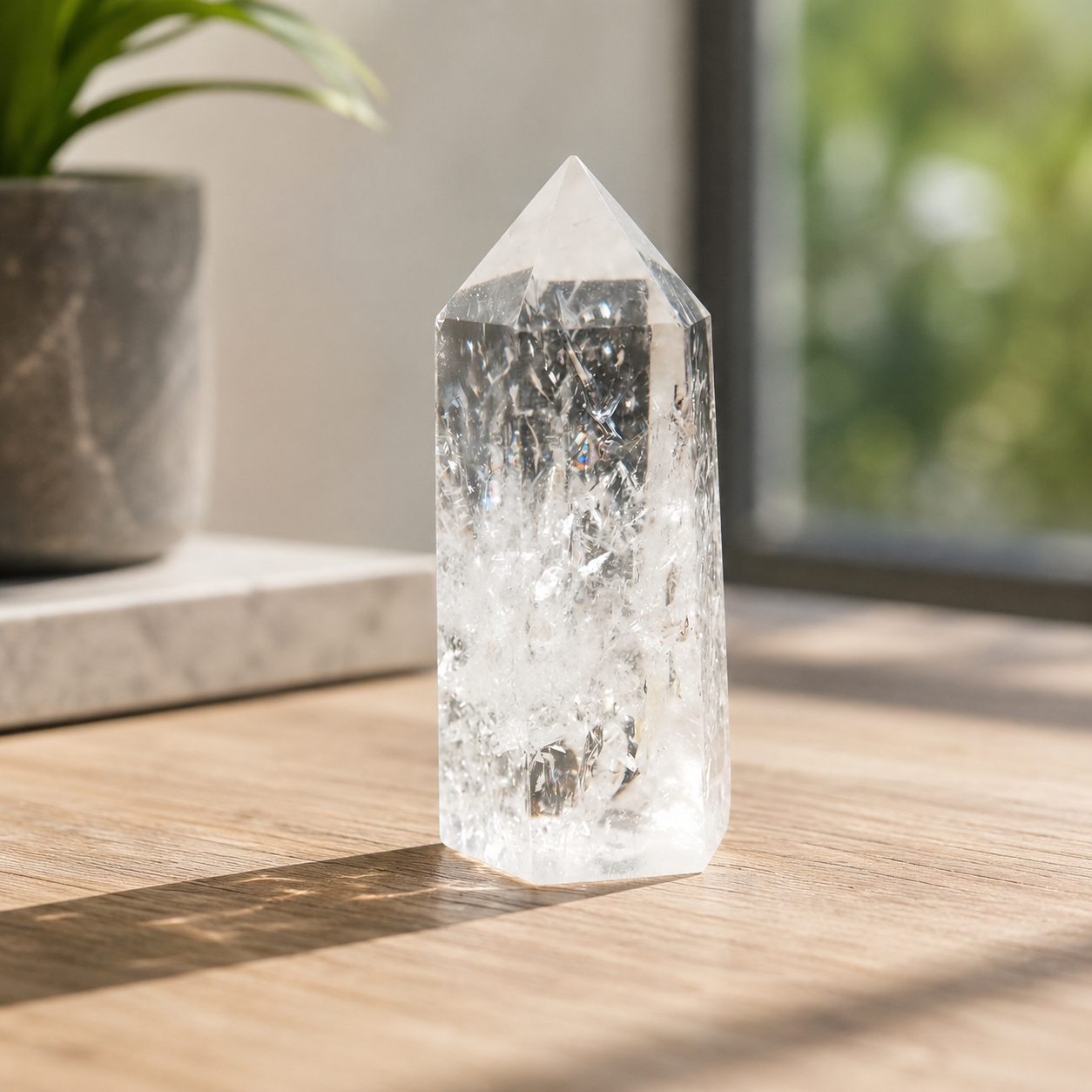 Crackle Quartz Point