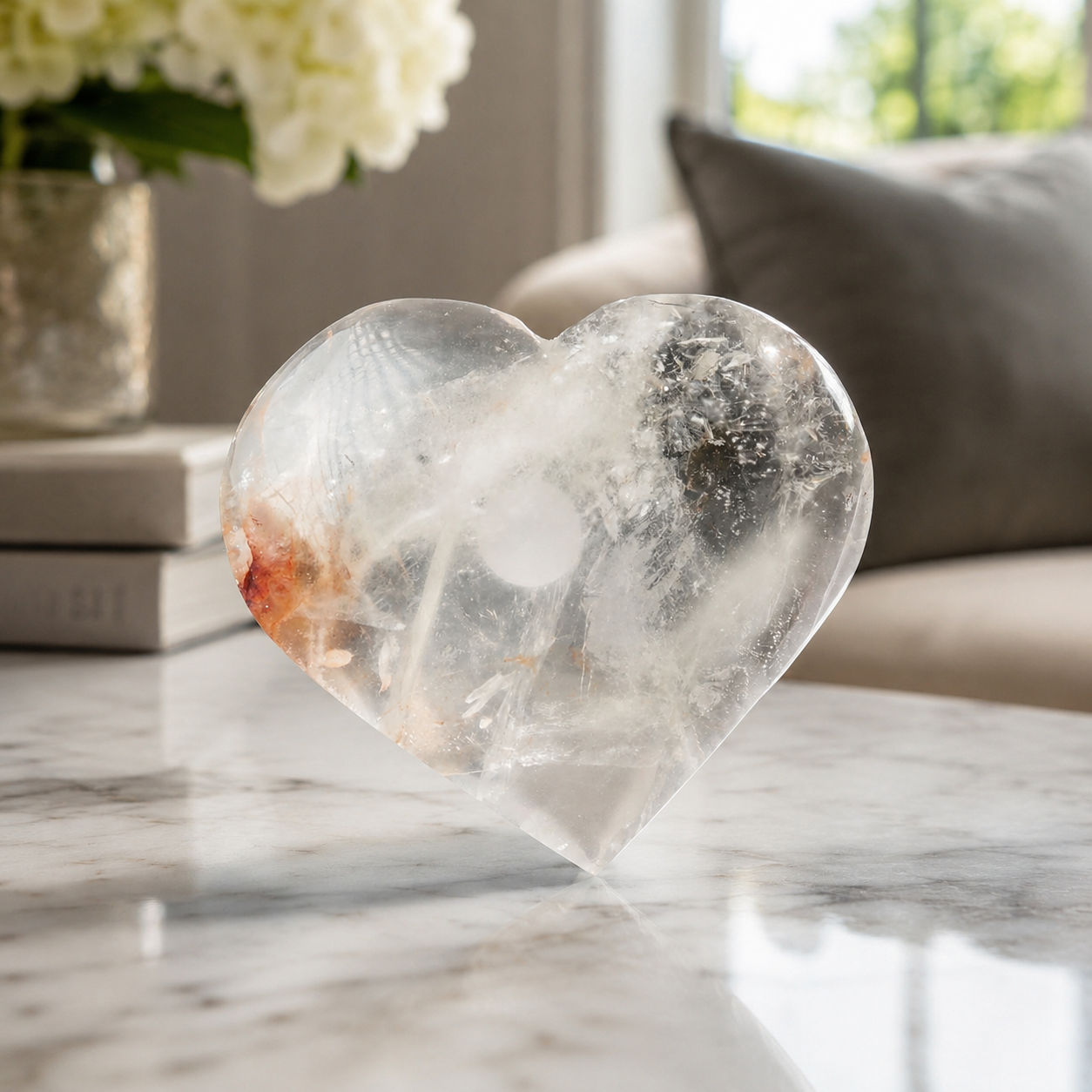 Fire Quartz Heart