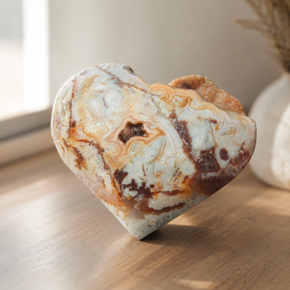Mexico Agate Heart