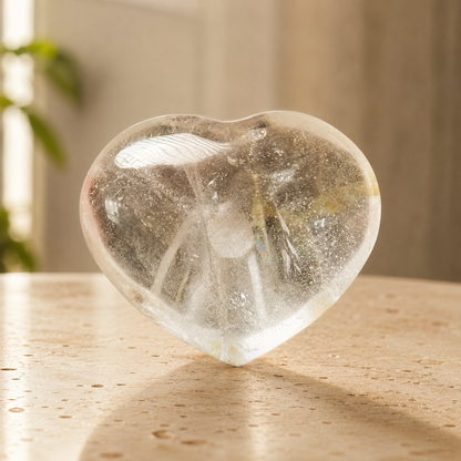 Clear Quartz Heart