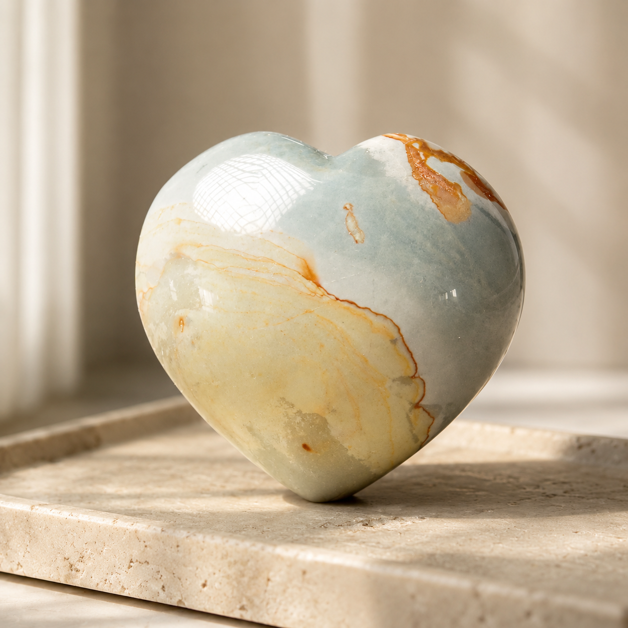 Polychrome Jasper Heart