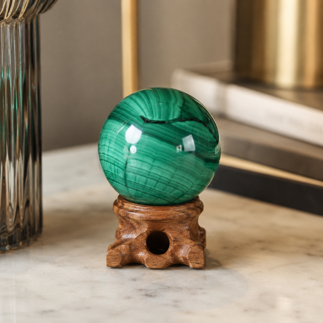 Malachite Sphere