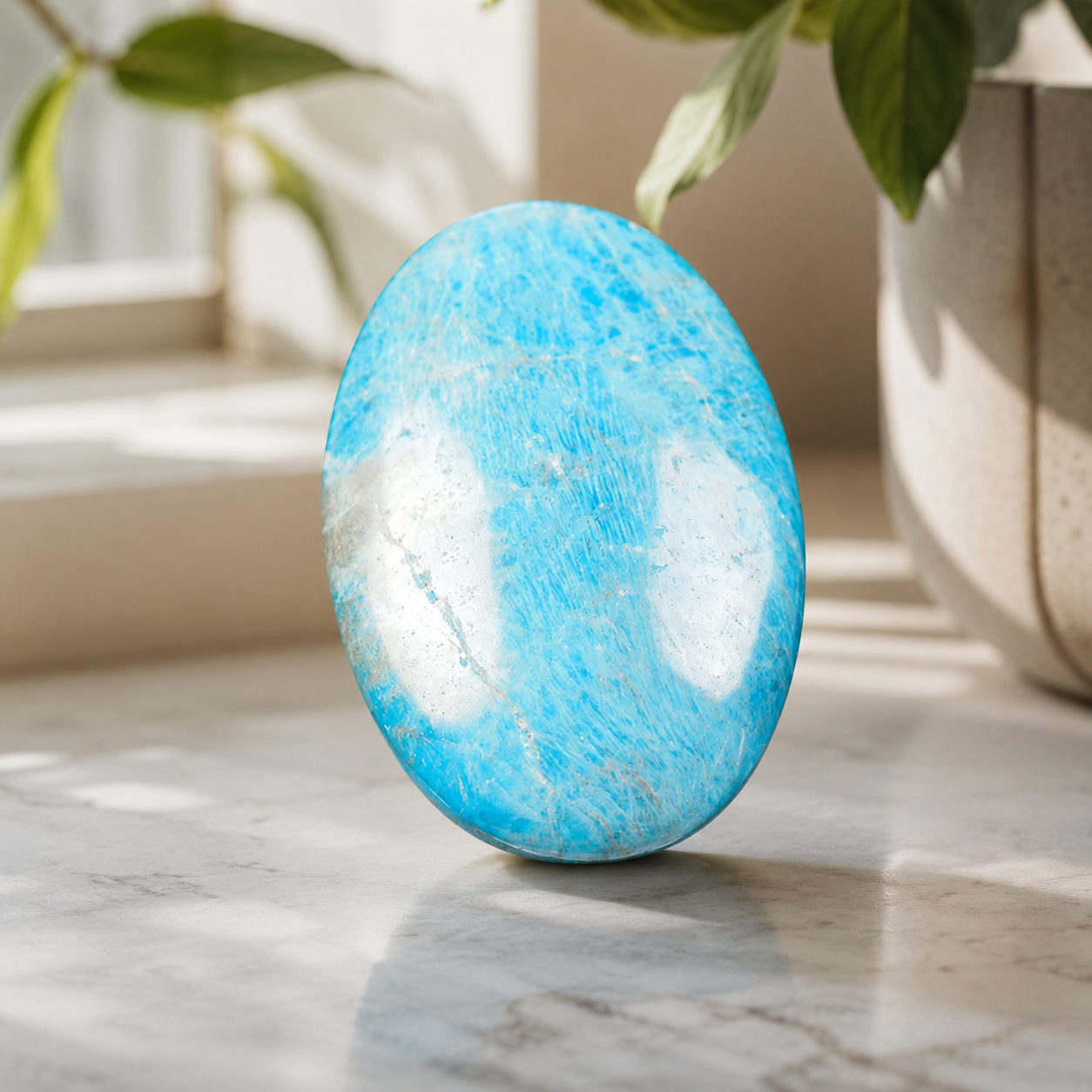 Apatite Palm Stone