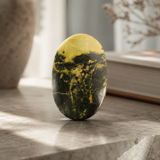 Serpentine Palm Stone