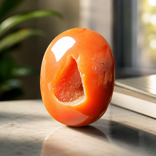 Carnelian Palm Stone