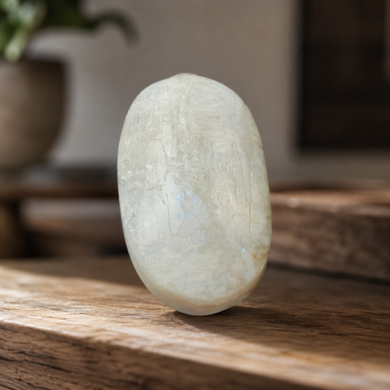 Moonstone Palm Stone