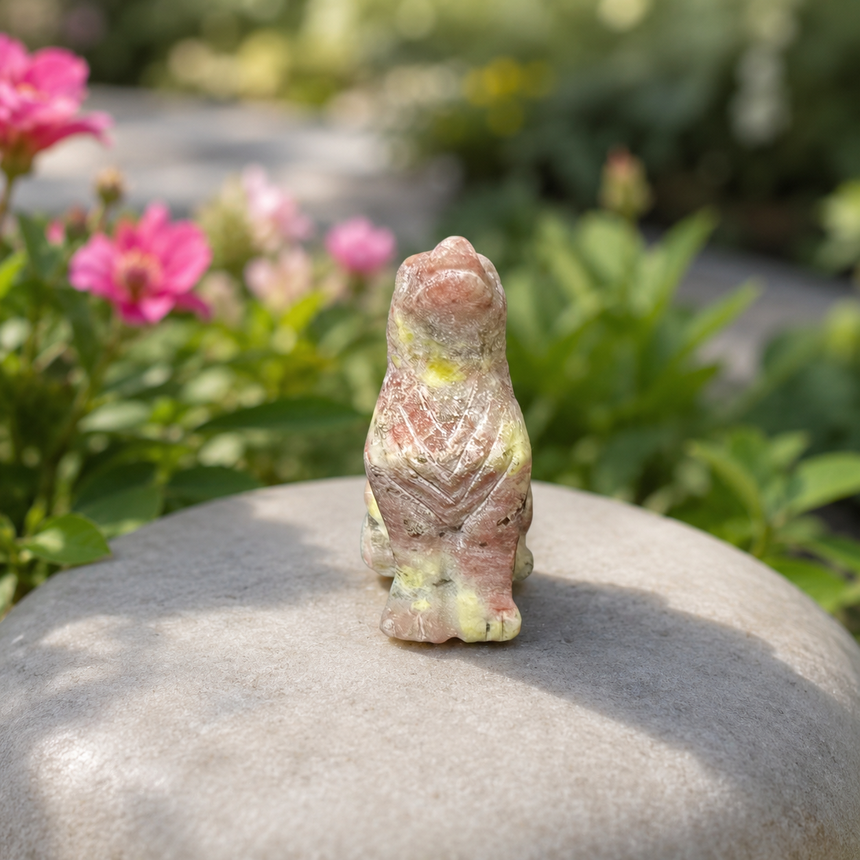 Plum Blossom Jasper Wolf Carving