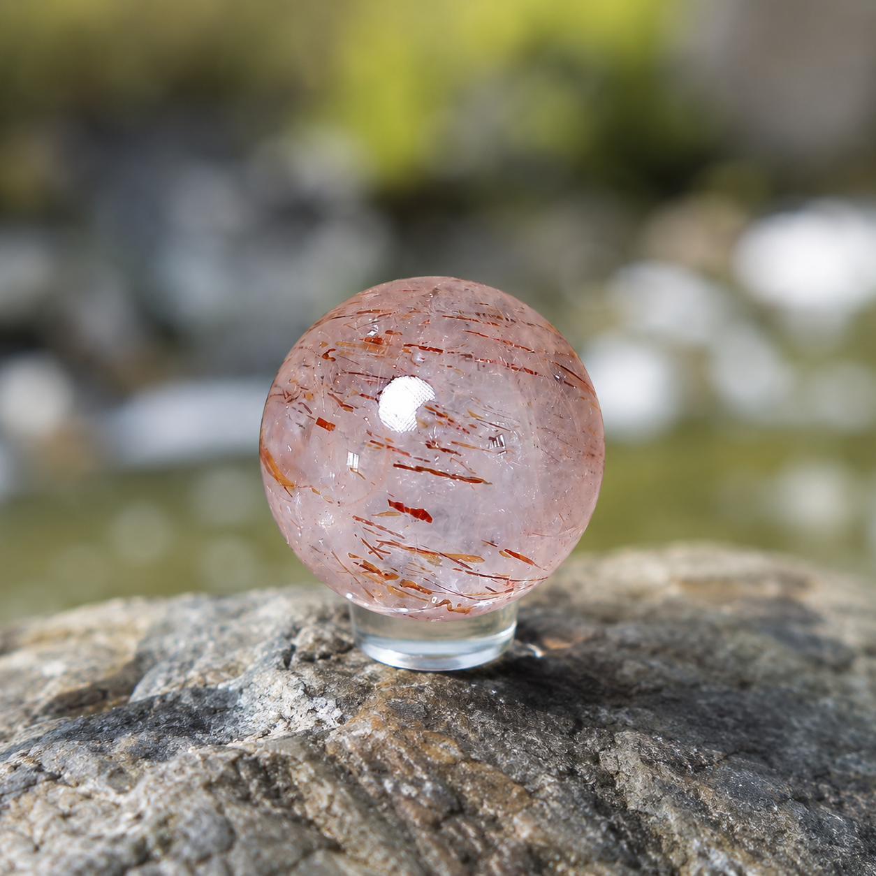 Rutile Quartz Sphere