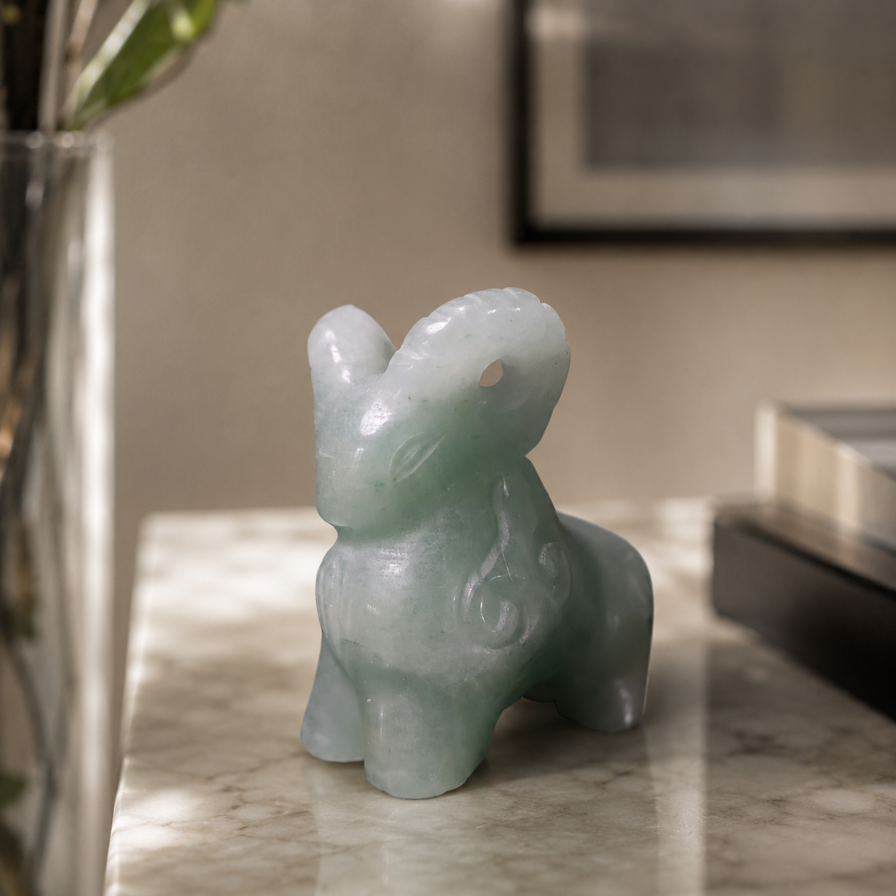 Green Aventurine Bighorn Sheep