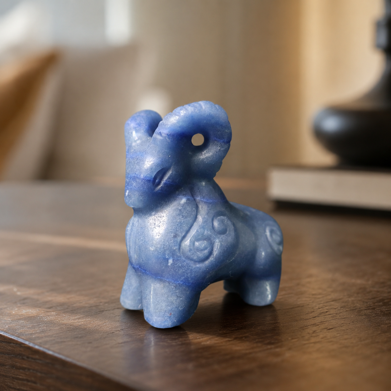 Blue Aventurine Bighorn Sheep