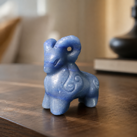 Blue Aventurine Bighorn Sheep
