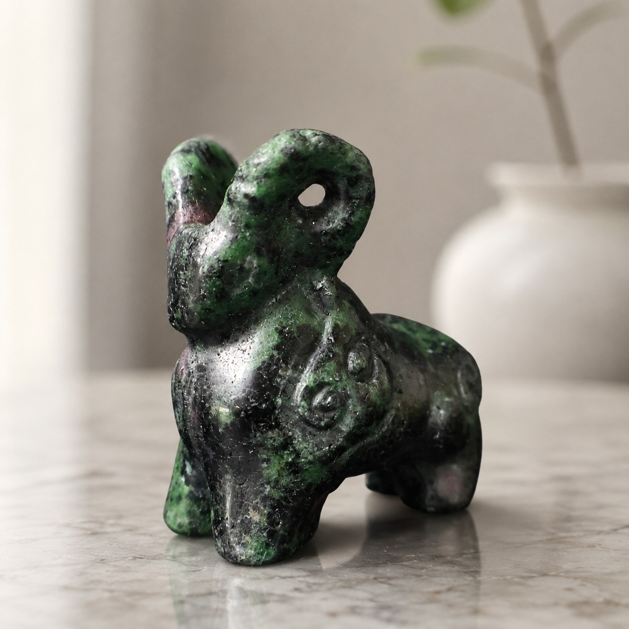 Ruby Fuchsite Bighorn Sheep