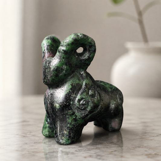 Ruby Fuchsite Bighorn Sheep